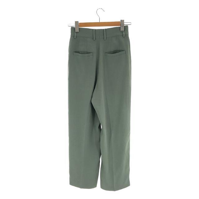 6 (ROKU)(ロク)の6(ROKU) / ロク | GEORGETTE TUCK PANTS ジョーゼットタックパンツ スラックス | 34 | グリーン | レディース レディースのパンツ(その他)の商品写真