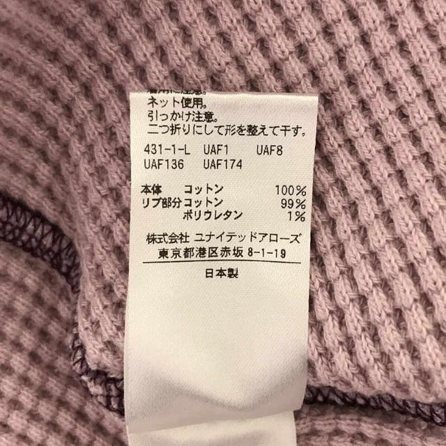 6(ROKU) / ロク | THERMAL COLOR STITCH LONG SLEEVE コットン サーマル カットソー | F | ライトパープル | レディース