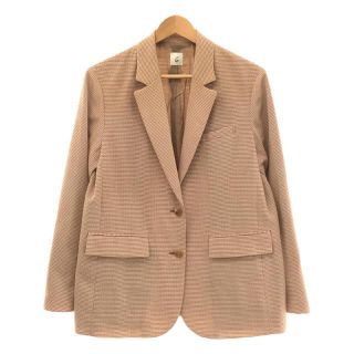 ロク(6 (ROKU))の6(ROKU) / ロク | 2020SS | HOUNDSTOOTH CHECK JACKET 千鳥格子柄 チェック テーラード ジャケット | 38 | オレンジ | レディース(その他)