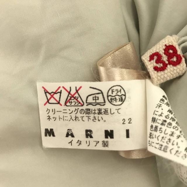 Marni(マルニ)のMARNI / マルニ | コットン フロント ギャザー フレンチスリーブ ブラウス | 38 | ライトグレー | レディース レディースのトップス(シャツ/ブラウス(半袖/袖なし))の商品写真