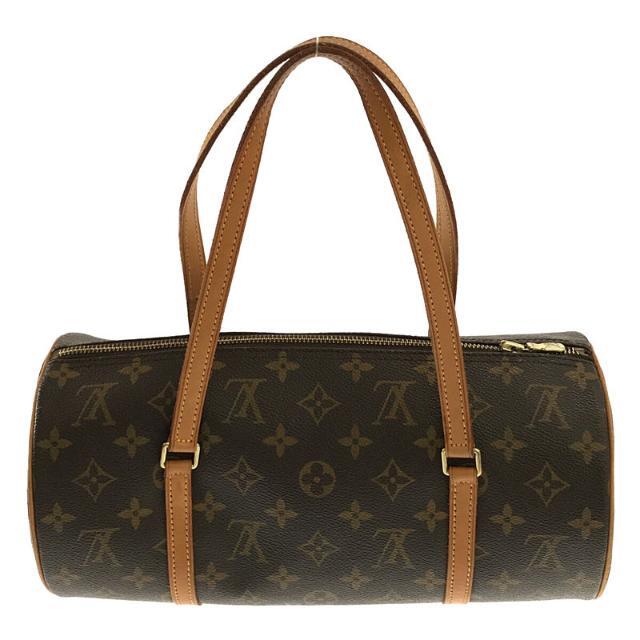 ボストンバッグ【美品】  Louis Vuitton / ルイヴィトン | M51385 フランス製 パピヨン モノグラム ボストン 筒型 ハンド バッグ ポーチ セット シリアル有  保存袋付き | ブラウン | レディース