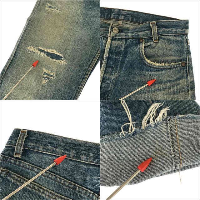 Levi's(リーバイス)のLEVI'S / リーバイス | 1980s | vintage ヴィンテージ USA製 刻印5 701 カットオフ デニムパンツ | 29 | インディゴ | メンズ メンズのパンツ(その他)の商品写真