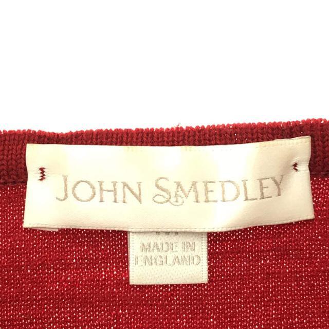 JOHN SMEDLEY(ジョンスメドレー)のJOHN SMEDLEY / ジョンスメドレー | スリムフィット メリノウール Vネックニット | M | レッド | レディース レディースのトップス(ニット/セーター)の商品写真