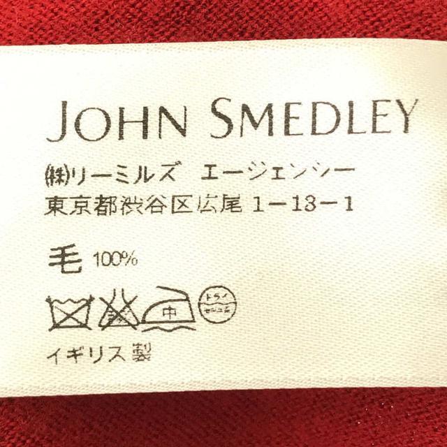 JOHN SMEDLEY(ジョンスメドレー)のJOHN SMEDLEY / ジョンスメドレー | スリムフィット メリノウール Vネックニット | M | レッド | レディース レディースのトップス(ニット/セーター)の商品写真