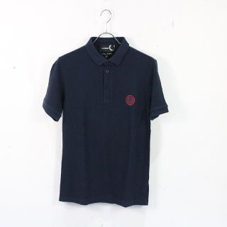 ラフシモンズ(RAF SIMONS)のRAF SIMONS / ラフシモンズ | ×Fred Perry / ロゴワッペン鹿の子ポロシャツ | S | ネイビー | メンズ(Tシャツ/カットソー(半袖/袖なし))