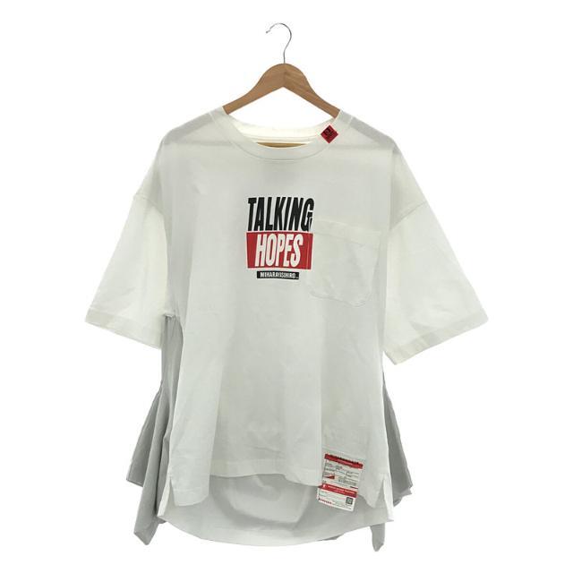 Maison MIHARA YASUHIRO / メゾンミハラヤスヒロ | 2021SS | 2Way Combined T-shirt コンバインド  ドッキング Tシャツ | 46 | ホワイト / グレー | メンズ | フリマアプリ ラクマ