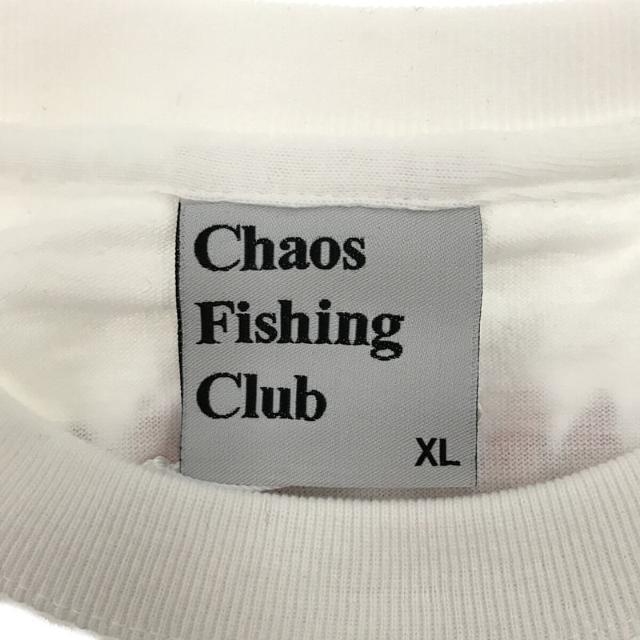 【新品】  Chaos Fishing Club / カオスフィッシングクラブ | 2021AW | CONGRATS L/S TEE - WHITE 両面プリント コットン カットソー ロンT | XL | ホワイト | メンズ 4