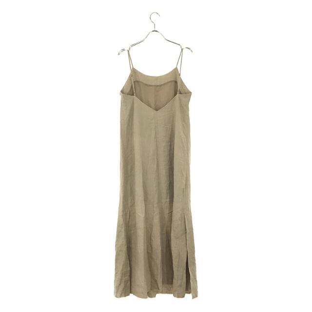 Plage(プラージュ)の【美品】  Plage / プラージュ | Linen キャミ ワンピース カットオフ | 36 | ベージュ | レディース レディースのワンピース(ロングワンピース/マキシワンピース)の商品写真