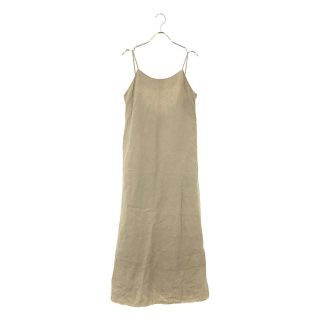 プラージュ(Plage)の【美品】  Plage / プラージュ | Linen キャミ ワンピース カットオフ | 36 | ベージュ | レディース(ロングワンピース/マキシワンピース)