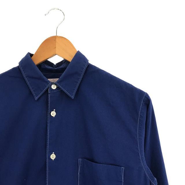 COMME des GARCONS SHIRT / コムデギャルソンシャツ | バックパッチワーク コットン レギュラーカラー シャツ | XS |  ブルー | メンズ