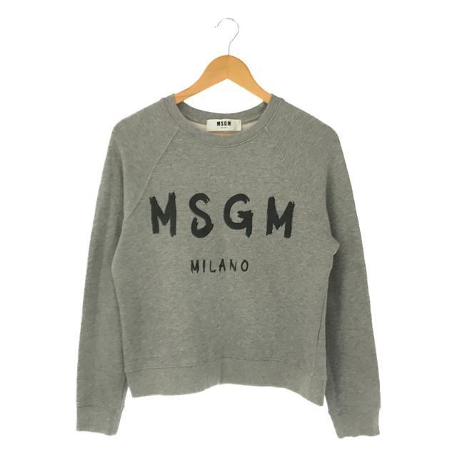 未使用品◇正規品 MSGM エムエスジーエム 2141MDC04 ボーダー柄 ノーカラー ラムファーコート ブルー×ホワイト 青×白 レディース 38