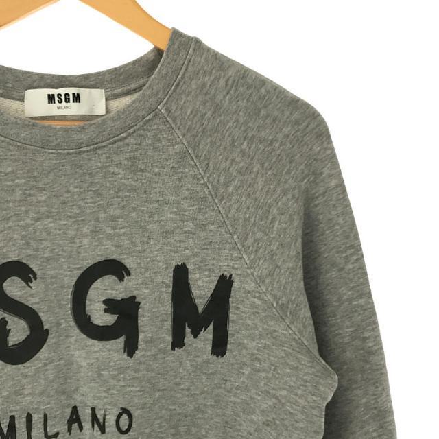 未使用品◇正規品 MSGM エムエスジーエム 2141MDC04 ボーダー柄 ノーカラー ラムファーコート ブルー×ホワイト 青×白 レディース 38