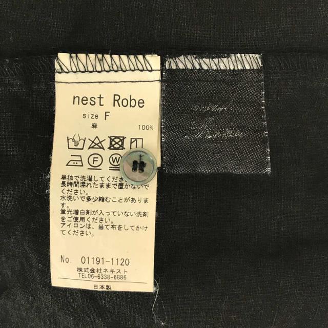 nest Robe(ネストローブ)のnest robe / ネストローブ | 2019SS | リネンタックノースリーブ2wayワンピース | F | ブラック | レディース レディースのワンピース(ロングワンピース/マキシワンピース)の商品写真