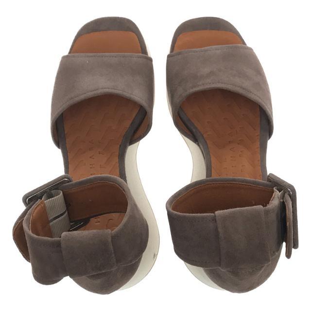 【新品】 CHIE MIHARA / チエミハラ | LANI スウェードレザー アンクルベルト サンダル | 35 | グレー | レディース 【新品】 CHIE MIHARA / チエミハラ | LANI スウェードレザー アンクルベルト サンダル | 35 | グレー | レディース