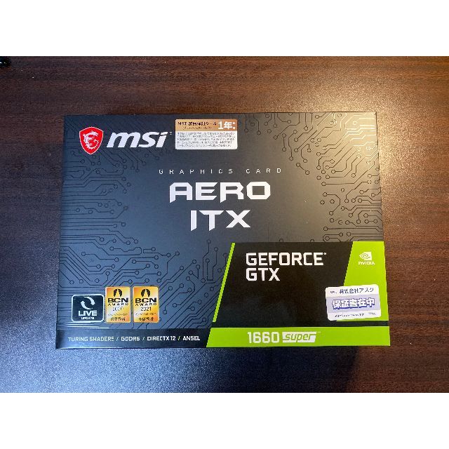 MSI GeForce GTX 1660 super AERO ITXPC/タブレット