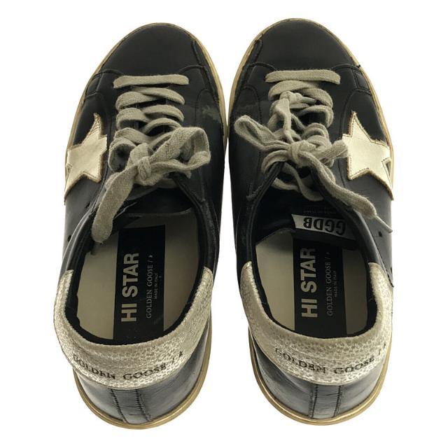 GOLDEN GOOSE / ゴールデングース | Deuxieme Classe ドゥーズィエム クラス 取扱い GOLDEN GOOSE SNEAKERS Hi Star レザー ハイスター ローカット スニーカー 箱 保存袋付き | 38 | ブラック / ホワイト | レディース 3