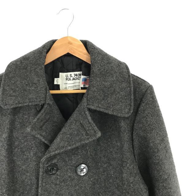 schott(ショット)のSCHOTT / ショット | U.S.740N USA製 裏地キルティング ウール Pコート | 36 | グレー | メンズ メンズのジャケット/アウター(その他)の商品写真