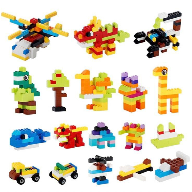 【新品♪】レゴ互換 ブロック 500ピース☆ブルー系 LEGO クラシック キッズ/ベビー/マタニティのおもちゃ(積み木/ブロック)の商品写真