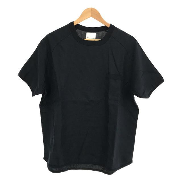 【新品】  RE made in tokyo japan / アールイーメイドイントウキョウジャパン | French Linen T-shirt フレンチリネン ラグラン パイピング ポケット半袖Tシャツ | M | インディゴ | メンズ