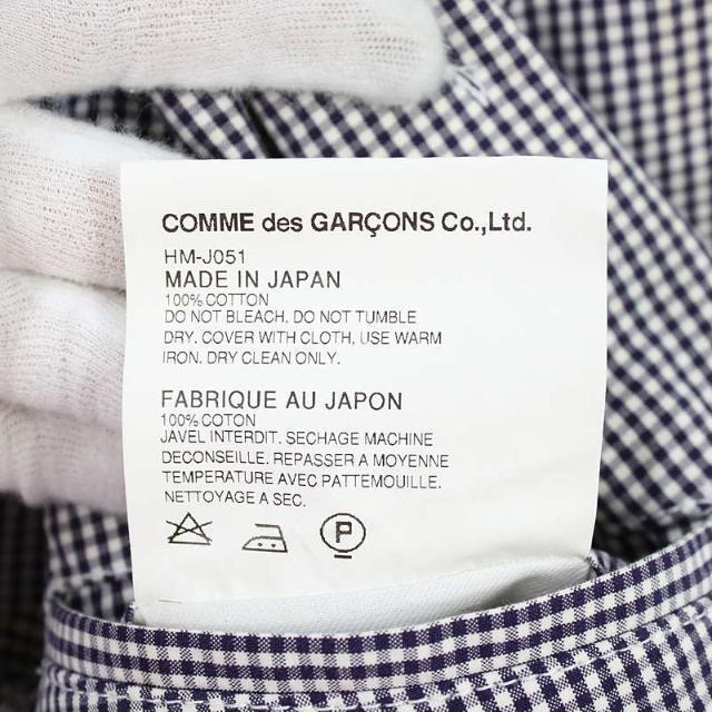 COMME des GARCONS HOMME / コムデギャルソンオム | 2014SS | コットンギンガムチェックテーラードジャケット | XS | ホワイト×ブラック | メンズ