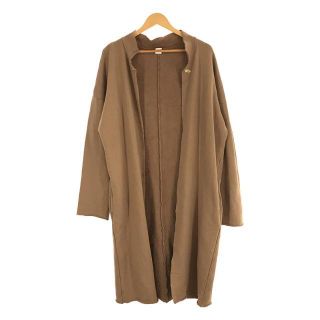 【美品】  GOOD GRIEF / グッドグリーフ | 2019SS | L'Appartement取扱い カットオフ ノーカラー スウェットコート beige | F | ベージュ | レディース(その他)