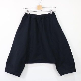 コムデギャルソン(COMME des GARCONS)のCOMME des GARCONS / コムデギャルソン | 2014ss | POLYESTER SHORT PANTS ポリエステル縮絨 バルーン サルエルショートパンツ  | XS | ネイビー | レディース(その他)