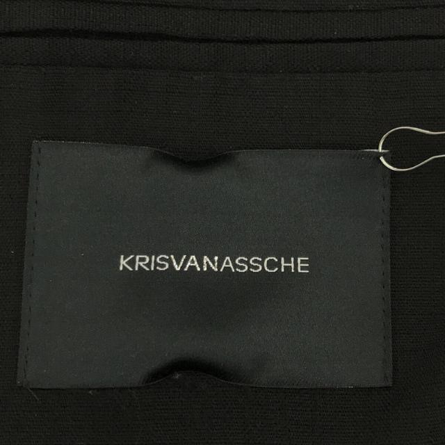 KRIS VAN ASSCHE(クリスヴァンアッシュ)のKRIS VAN ASSCHE / クリスヴァンアッシュ | UNLINED JACKET ジャガードウール ジャケット | 44 | ブラック | メンズ メンズのジャケット/アウター(その他)の商品写真