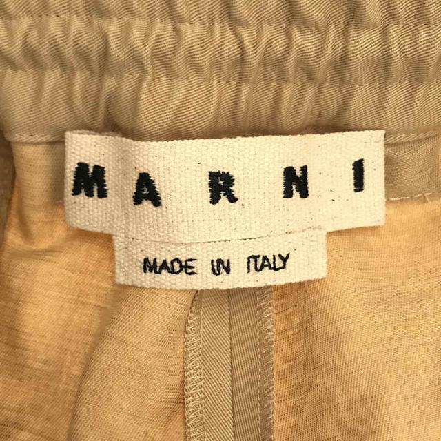 Marni(マルニ)の【新品】  MARNI / マルニ | 2022SS | コットンツイル1Pシャーリングテーパードパンツ | 48 | ベージュ | メンズ メンズのパンツ(その他)の商品写真