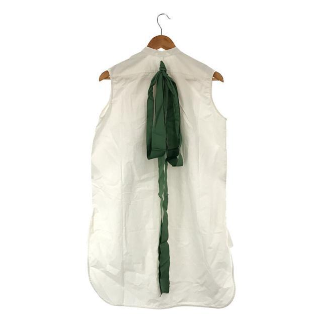 LOEWE(ロエベ)の【新品】  LOEWE / ロエベ | 2021SS | Sleeveless Bib Shirt In Cotton スリーブレス ビブ シャツ  | 34 | ホワイト | レディース レディースのトップス(シャツ/ブラウス(半袖/袖なし))の商品写真