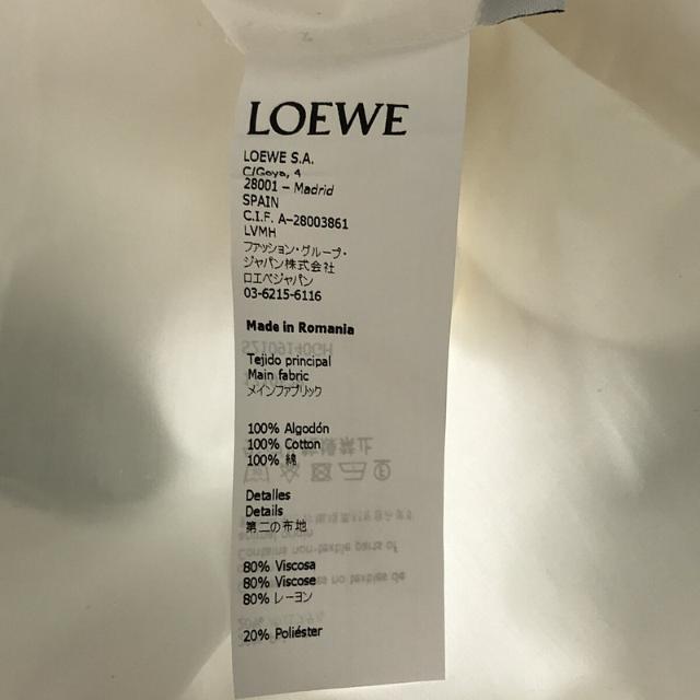 LOEWE(ロエベ)の【新品】  LOEWE / ロエベ | 2021SS | Sleeveless Bib Shirt In Cotton スリーブレス ビブ シャツ  | 34 | ホワイト | レディース レディースのトップス(シャツ/ブラウス(半袖/袖なし))の商品写真