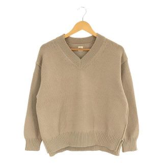 ロンハーマン(Ron Herman)のRon Herman / ロンハーマン | V Neck Pullover コットン ポリエステル Vネック プルオーバー ニット | XS | ベージュ | レディース(ニット/セーター)