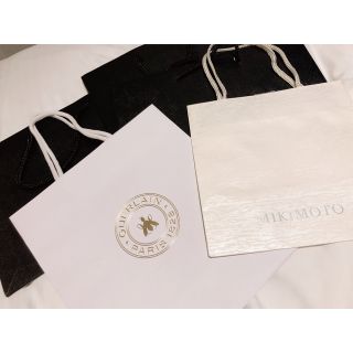 ブランド紙袋5枚セットショッパーMIKIMOTOGUERLAIN HERMES(ショップ袋)