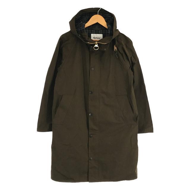 【新品】  Barbour / バブアー | 2022 | × BEAMS F ビームス / 別注 HOODED HUNTING ピーチドコットン ハンティングコート | 34 | カーキ | メンズ