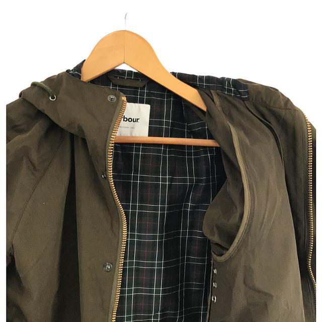 【新品】  Barbour / バブアー | 2022 | × BEAMS F ビームス / 別注 HOODED HUNTING ピーチドコットン ハンティングコート | 34 | カーキ | メンズ