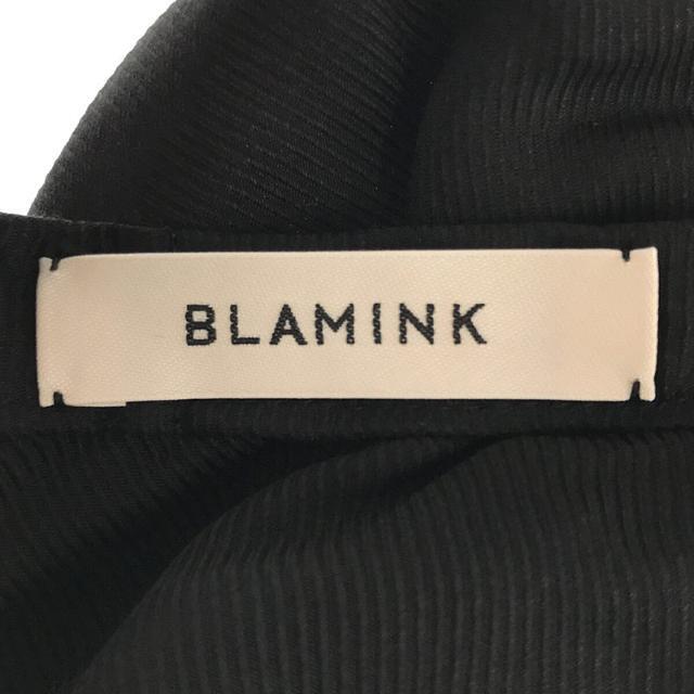 BLAMINK(ブラミンク)の【美品】  BLAMINK / ブラミンク | シルク インティメイト ショートブラウス シャツ | F | ブラック | レディース レディースのトップス(シャツ/ブラウス(半袖/袖なし))の商品写真