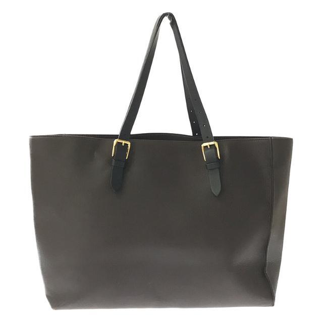 MARNI / マルニ | グレインレザー トートバッグ | ブラウン