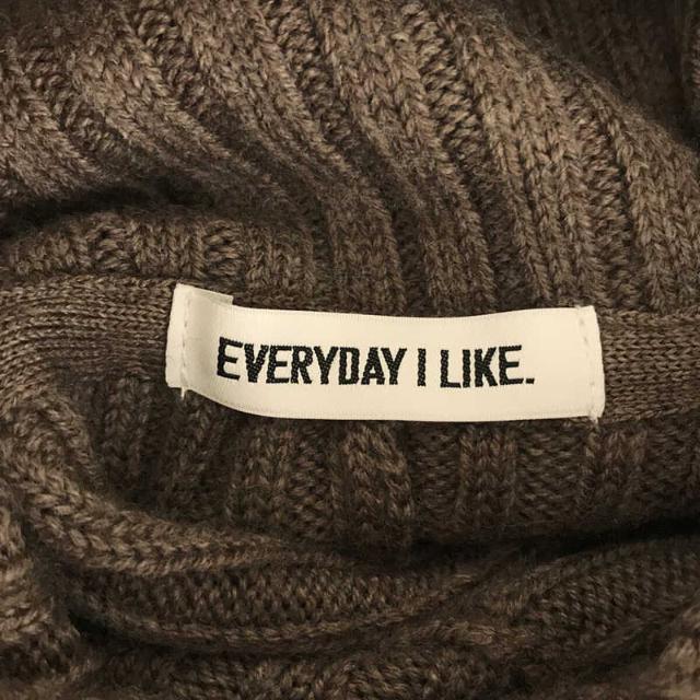 Deuxieme Classe / ドゥーズィエムクラス | EVERYDAY I LIKE. エブリデイ アイ ライク Oversized rib タートルネック プルオーバーニット | F | グレー | レディース