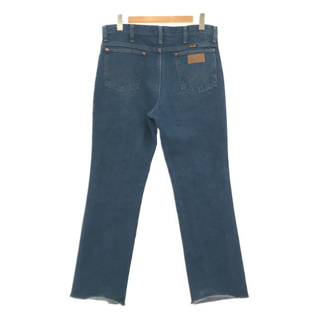 Wrangler(ラングラー)のWRANGLER / ラングラー | MEXICO メキシコ製 5P レザーパッチ カットオフ加工 デニムパンツ | 33 | インディゴ | メンズ メンズのパンツ(その他)の商品写真