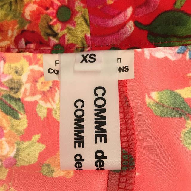 COMME des GARCONS COMME des GARCONS / コムコム | 2021SS | 花柄 チャイナ ブラウス シャツ | XS | レッド | レディース