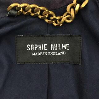 英国製 SOPHIE HULME 2WAY ゴート ファー フーデッド コート