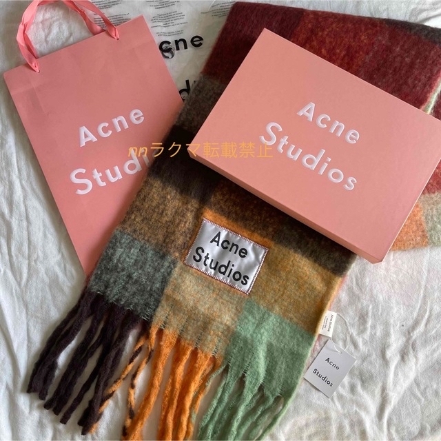 acne studios アクネストゥディオズ モヘアチェックスカーフ マフラー