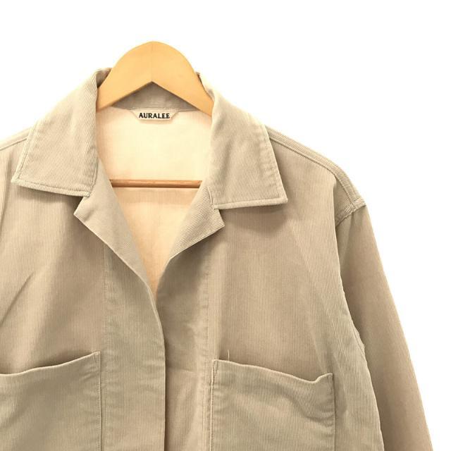 AURALEE / オーラリー | WASHED CORDUROY SHIRTS JACKET ウォッシュドコーデュロイ シャツジャケット | 4 |  ベージュ | メンズ