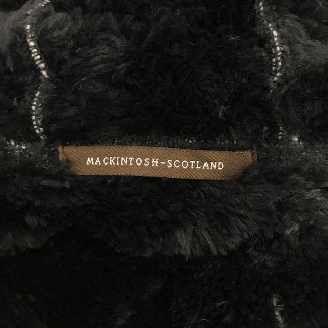 MACKINTOSH マッキントッシュ　ゴム引きコート　黒　ファーライナー付　L