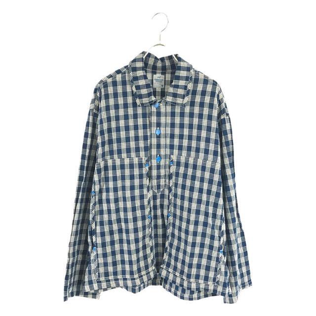 メンズ【新品】  PORTER CLASSIC / ポータークラシック | PALAKA PULLOVER JACKET INDIGO パラカプルオーバーシャツ プルオーバーシャツ | 2 | インディゴ | メンズ