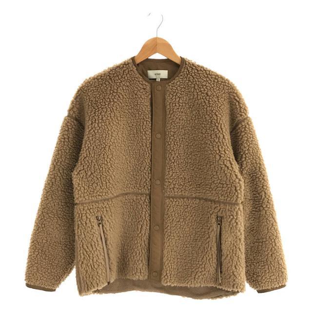 HYKE / ハイク | FAUX SHEARLING JACKET  ボア フリース ジャケット | 1 | ベージュ | レディース