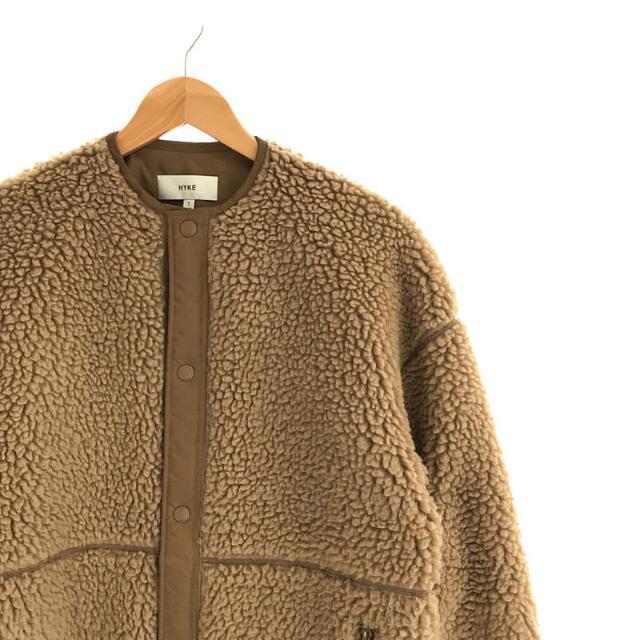 HYKE / ハイク | FAUX SHEARLING JACKET  ボア フリース ジャケット | 1 | ベージュ | レディース