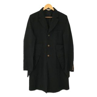 コムデギャルソンオムプリュス(COMME des GARCONS HOMME PLUS)の【美品】  COMME des GARCONS HOMME PLUS / コムデギャルソンオムプリュス | AD2016 2016AW | The Armor of Peace 平和の鎧 甲冑 ポリエステル 縮絨 シングル ロング コート 16AWコレクションアイテム | M | ブラック | メンズ(その他)