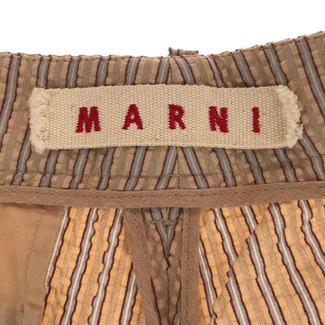 Marni(マルニ)のMARNI / マルニ | ストライプ ショートパンツ　 　 | ベージュ | レディース レディースのパンツ(その他)の商品写真