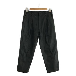 シュタイン(stein)の【新品】  stein / シュタイン | FAKE LEATHER WIDE TROUSERS / Dark charcoal フェイクレザー 2タック スラックス パンツ | S | ブラック | メンズ(その他)