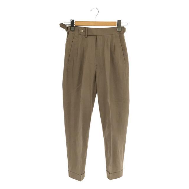 【美品】  foufou / フーフー | linen adjust straight pants リネン アジャストストレートパンツ  | 0 | ベージュ | レディース